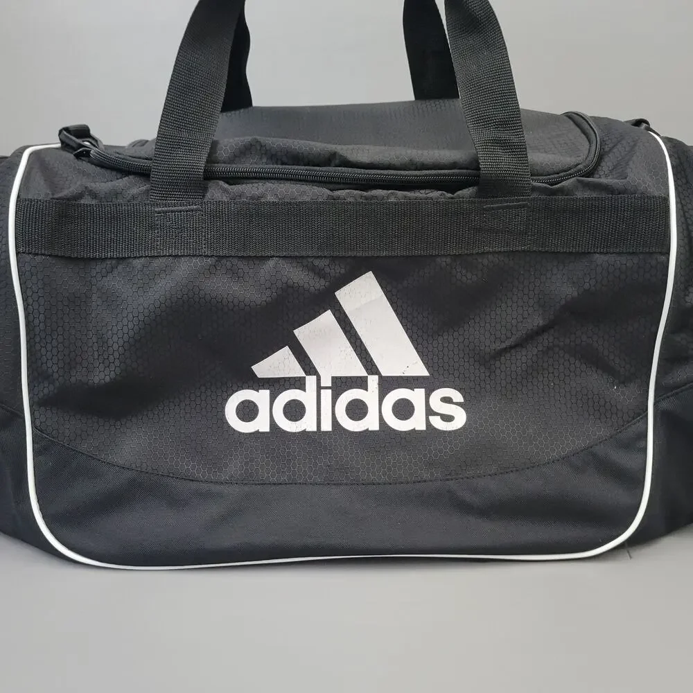 Adidas Defender Duffel Durable Athletic Sports Gym Travel Bag
